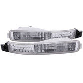 1992-1993 Honda Accord Parking/Signal Lights Chrome Clear (Euro Style)
